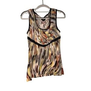 Anthropologie‎ Deletta colorful sleeveless blouse preppy sweet sleeveless